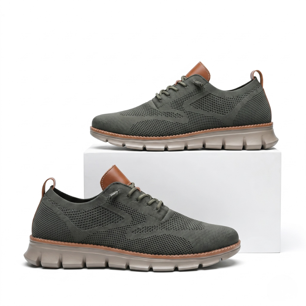 Pace Kaki   — Sneakers en maille respirante
