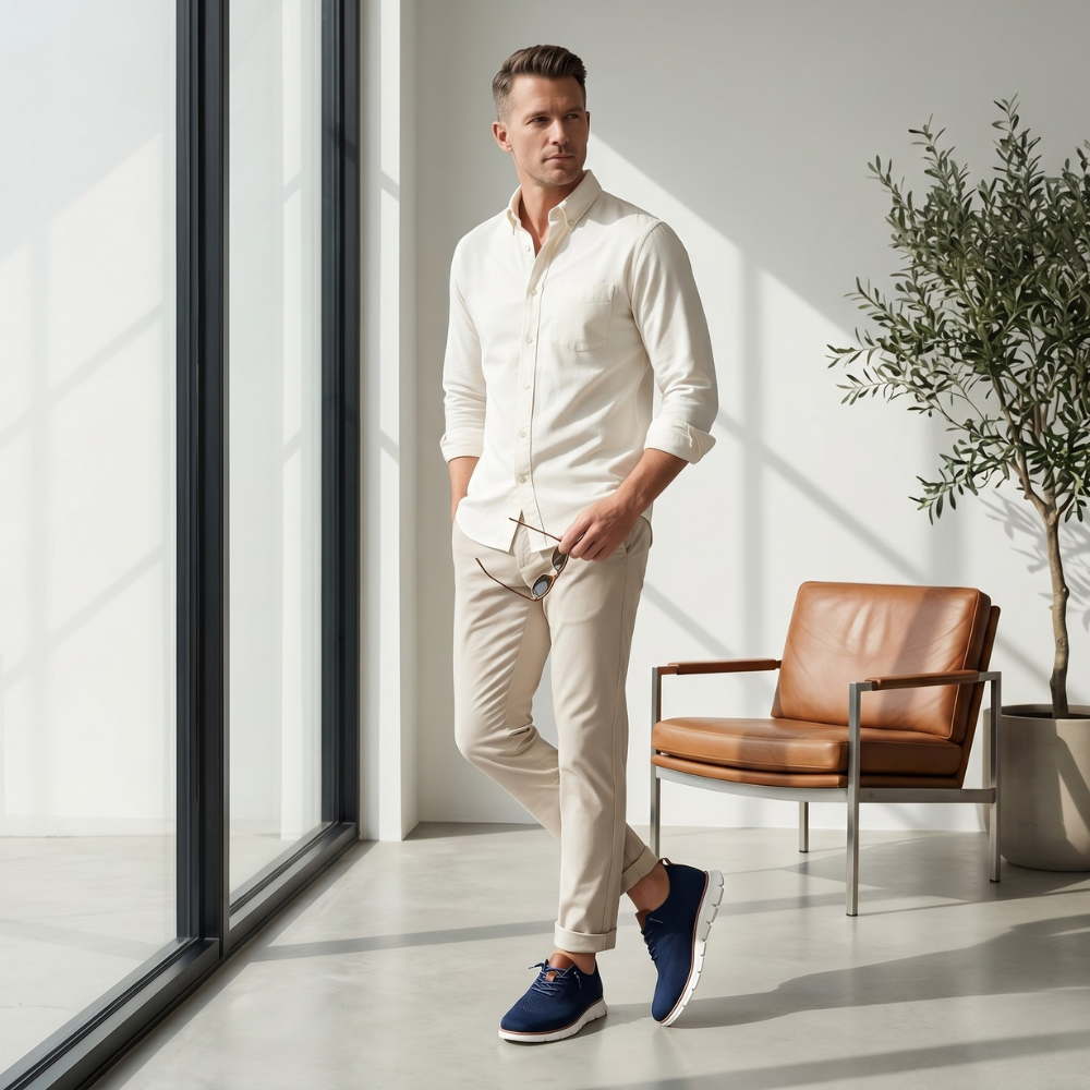 Pace Marine — Sneakers en maille respirante