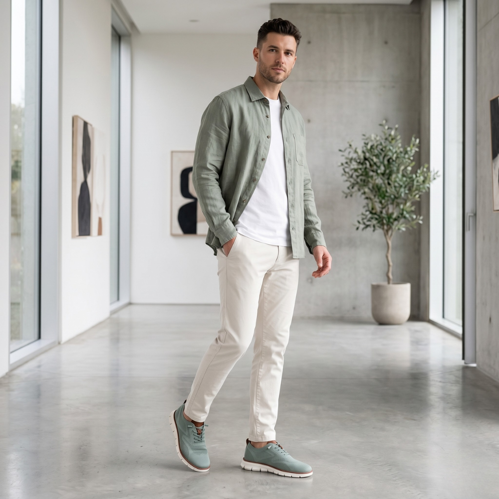 Pace Sauge — Sneakers en maille respirante